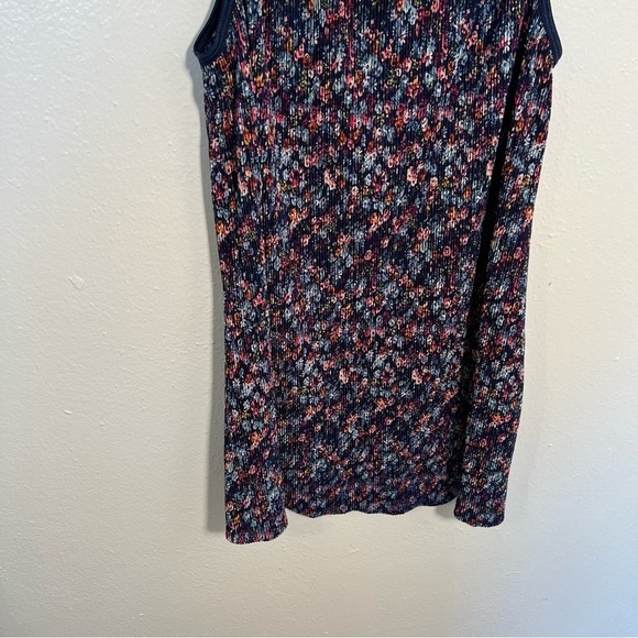 Knit Works Ribbed Tank Top Navy Floral - Picture 7 of 9